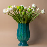 Fluted Pedestal Vase vase Verdant Garden & Home (Faire)