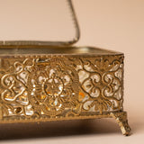 Filigree Mirrored Storage Box
