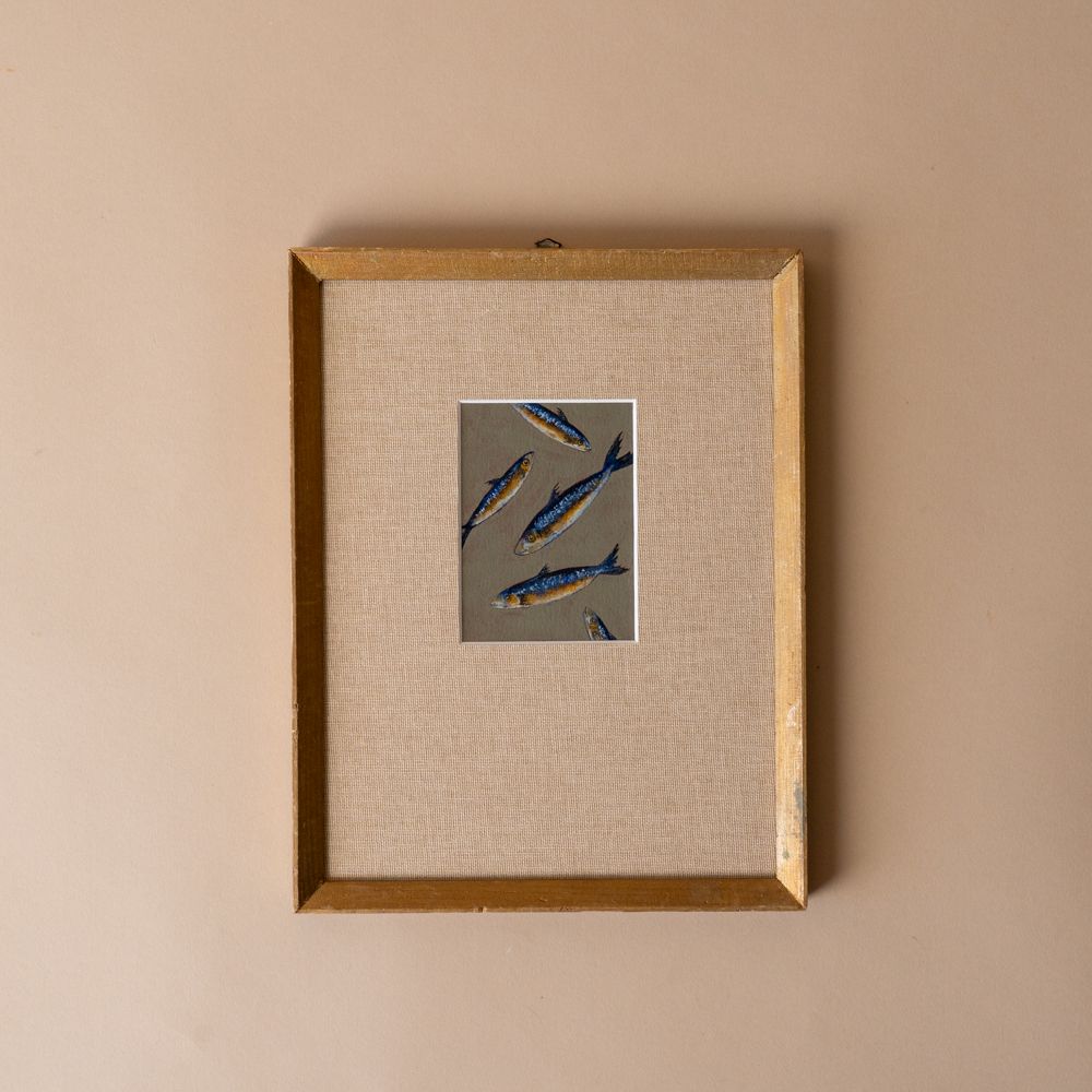 "A School of Sardines" Framed Original Painting by Melissa Mary Jenkins - Rug & Weave