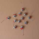 Disco Ball with Bow Ornament Set