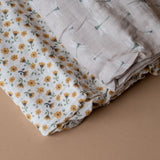 Cotton Swaddle Set FINNBIRD - swaddle Lulujo (Faire) Florals/Dragonflies