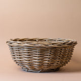 Round Rattan Basket Bowl