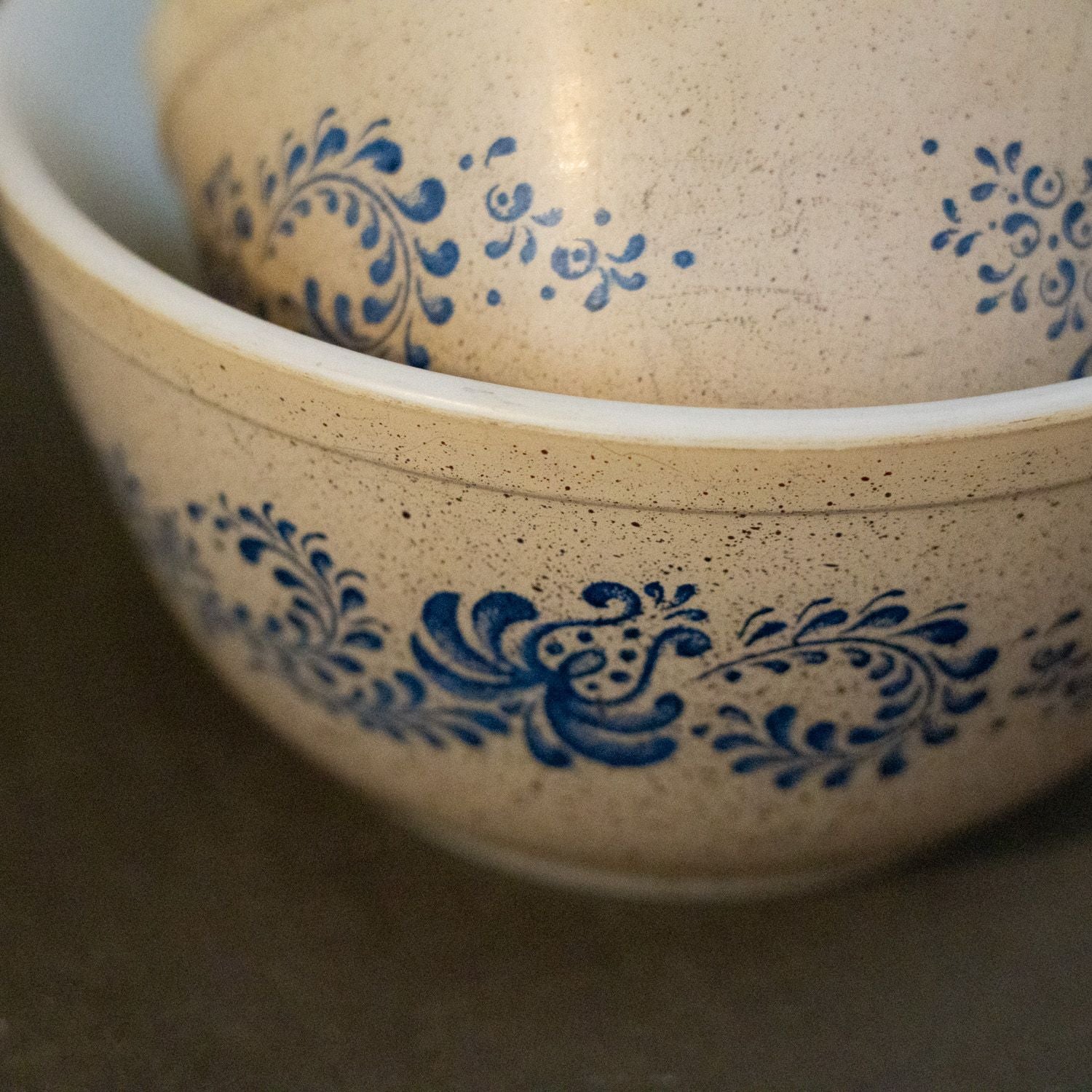 Vintage Pyrex Bowl with Floral Detail - Rug & Weave