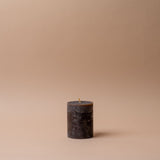Rustic Pillar Candles candle Old Country Design (ShopZio) Brown