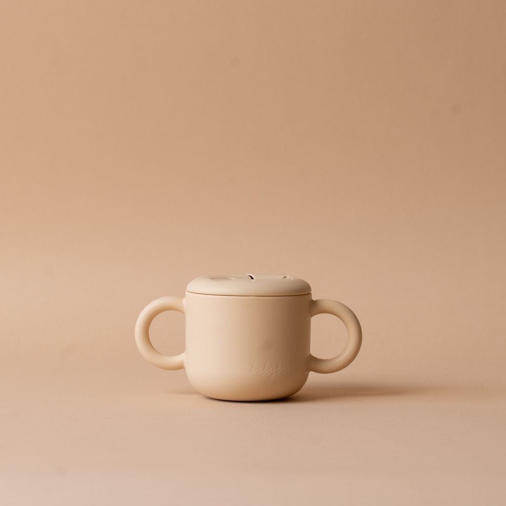 Snack Cup with Handles FINNBIRD - snack cup Baby Bliss (Faire) Almond