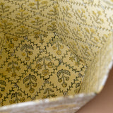 Floral Block Print Waste Basket