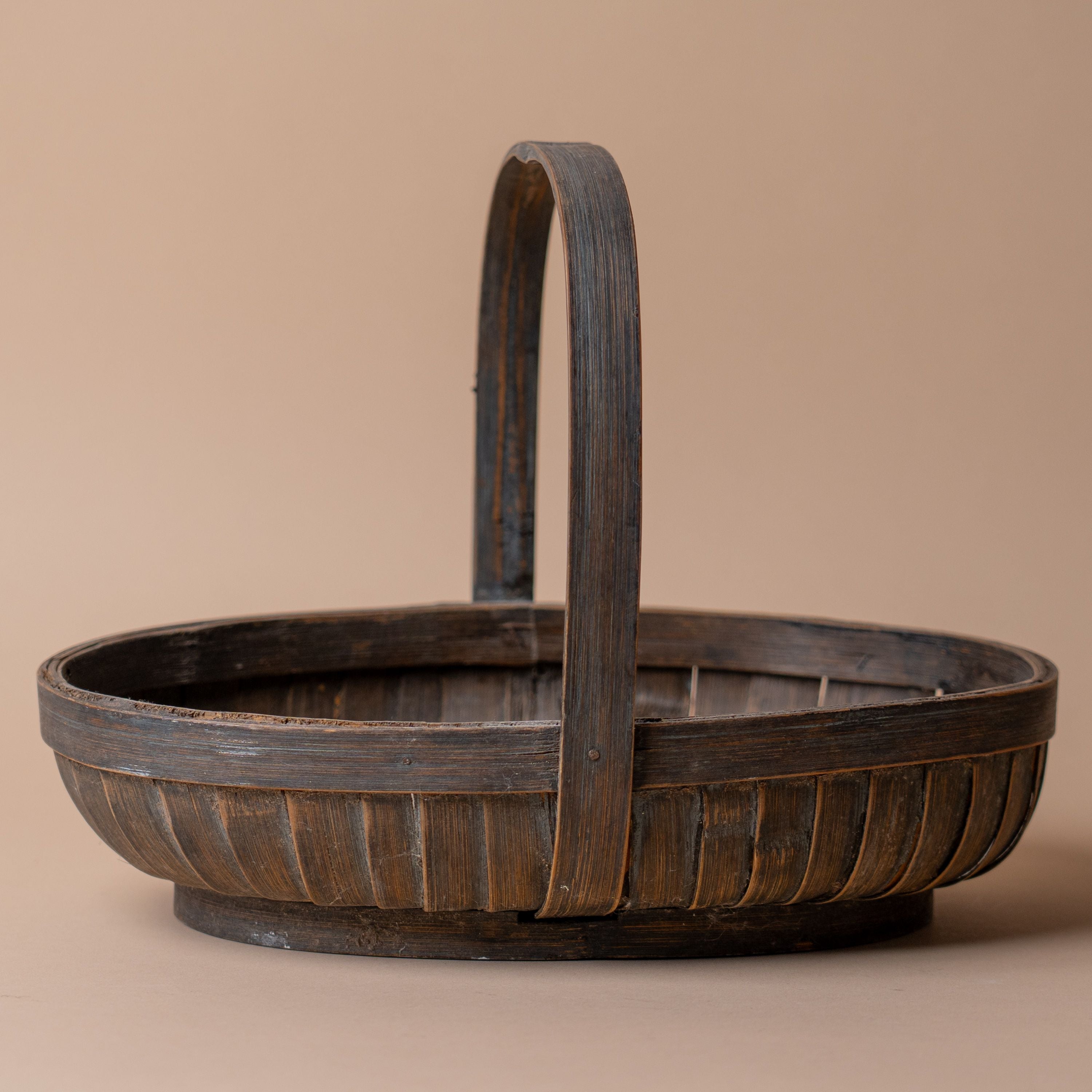 Vintage Basket with Handle VINTAGE - basket Rug and Weave