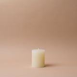 Rustic Pillar Candles candle Old Country Design (ShopZio) Parchement