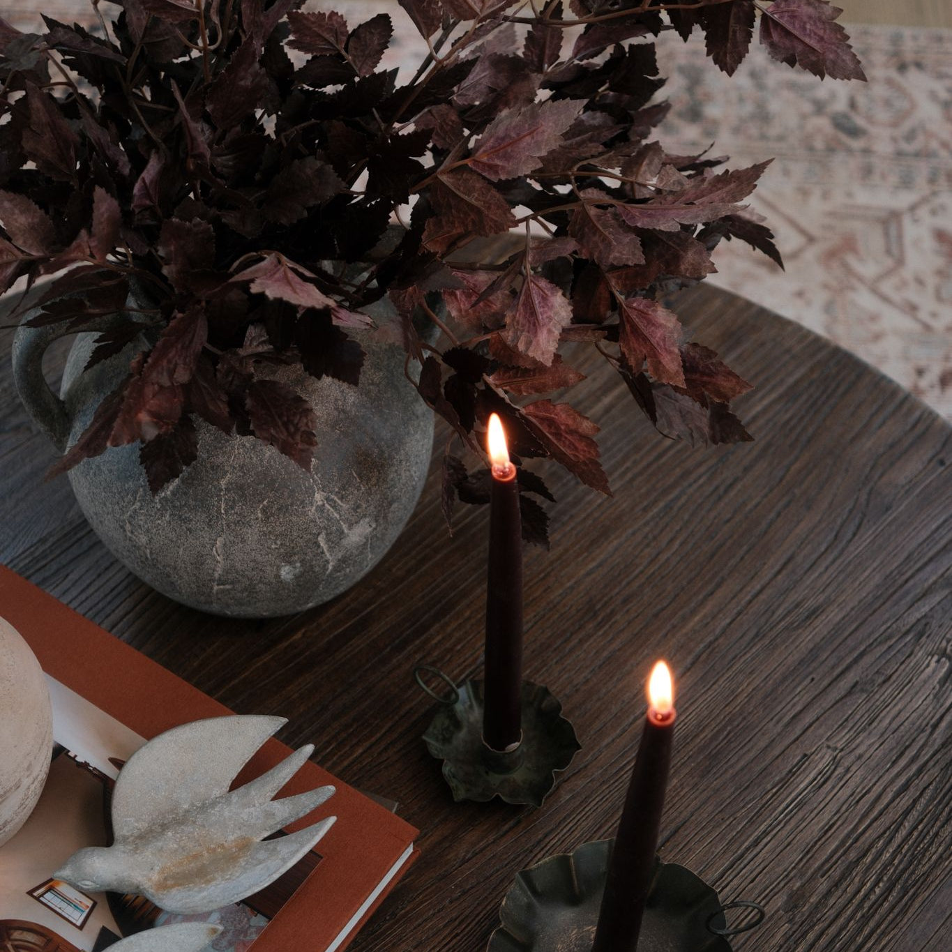 Primitive Floral Candle Holder candle holder Indaba
