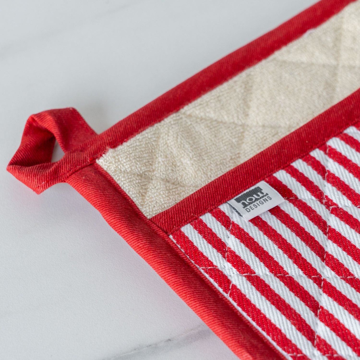 Red Stripe Pot Holder - Rug & Weave