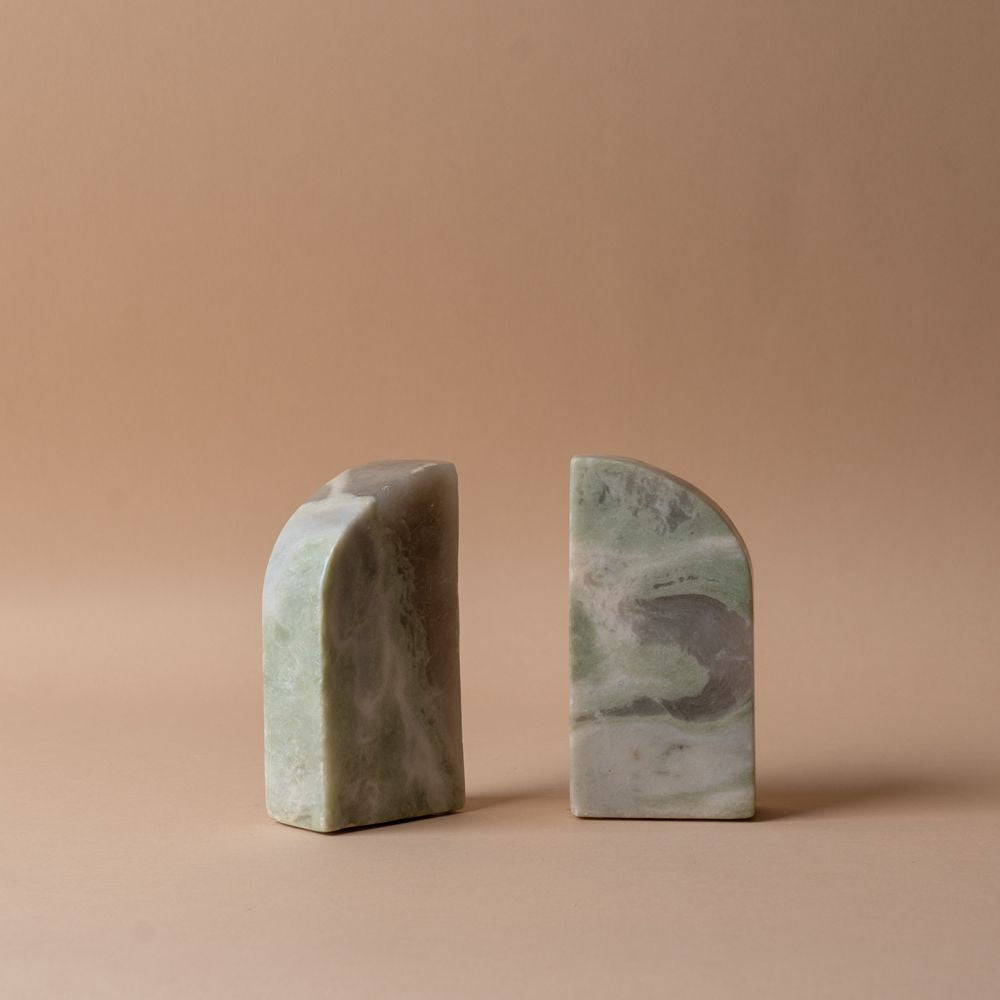 Green Marble Bookends bookends Creative Co-op (DYA)
