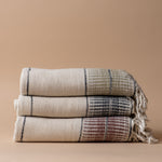 Multi Stripe Bath Towel with Twisted Tassels bath towel Pokoloko