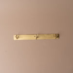 Plated Triple Wall Hook wall hook Fog Linen Work Brass Plate Triple Wall Hook