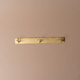 Plated Triple Wall Hook wall hook Fog Linen Work Brass Plate Triple Wall Hook
