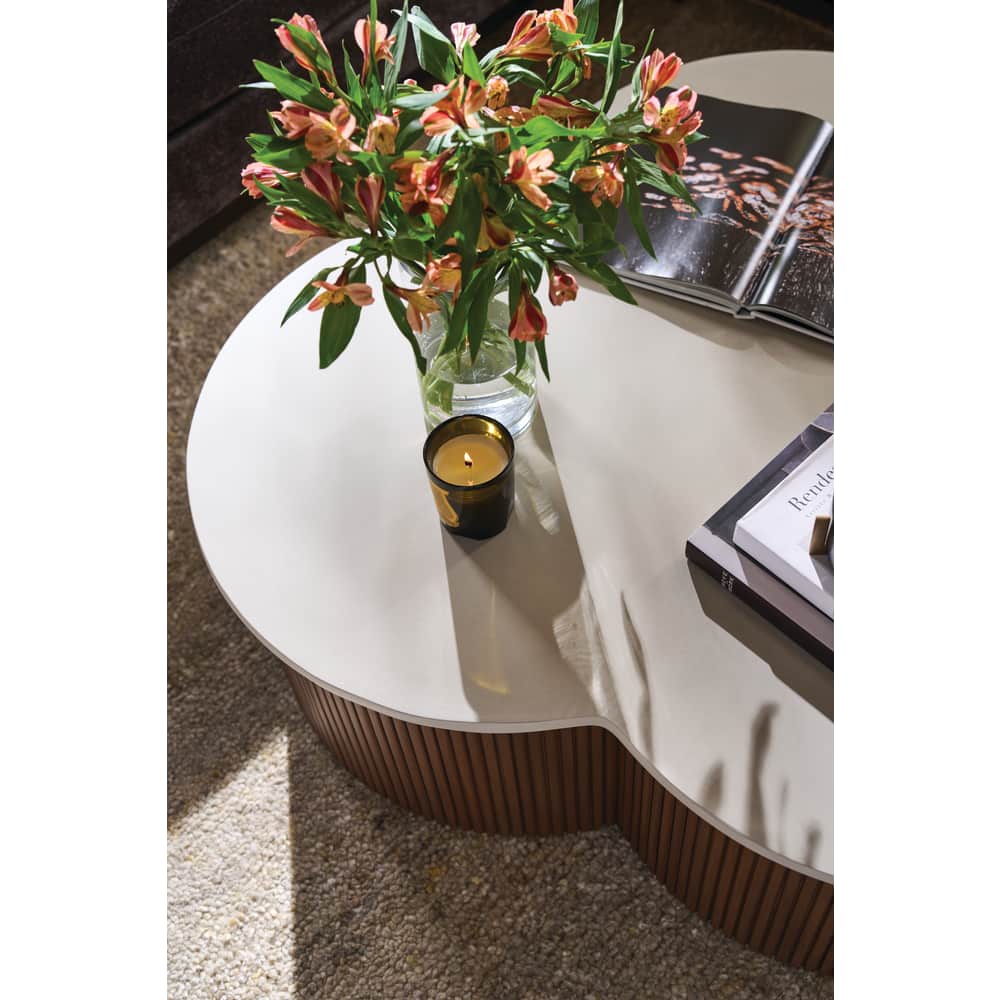 Kindred Fossil Coffee Table 4 - a - FURNITURE - Coffee Table - Round Rowe Furniture