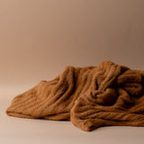Burnt Caramel Plush Throw Blanket blanket Indaba