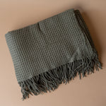 Waffle Throw Blanket with Fringe blanket Brunelli (ShopZio)