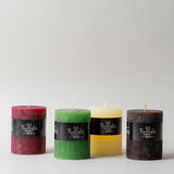 Holiday Rustic Pillar Candles