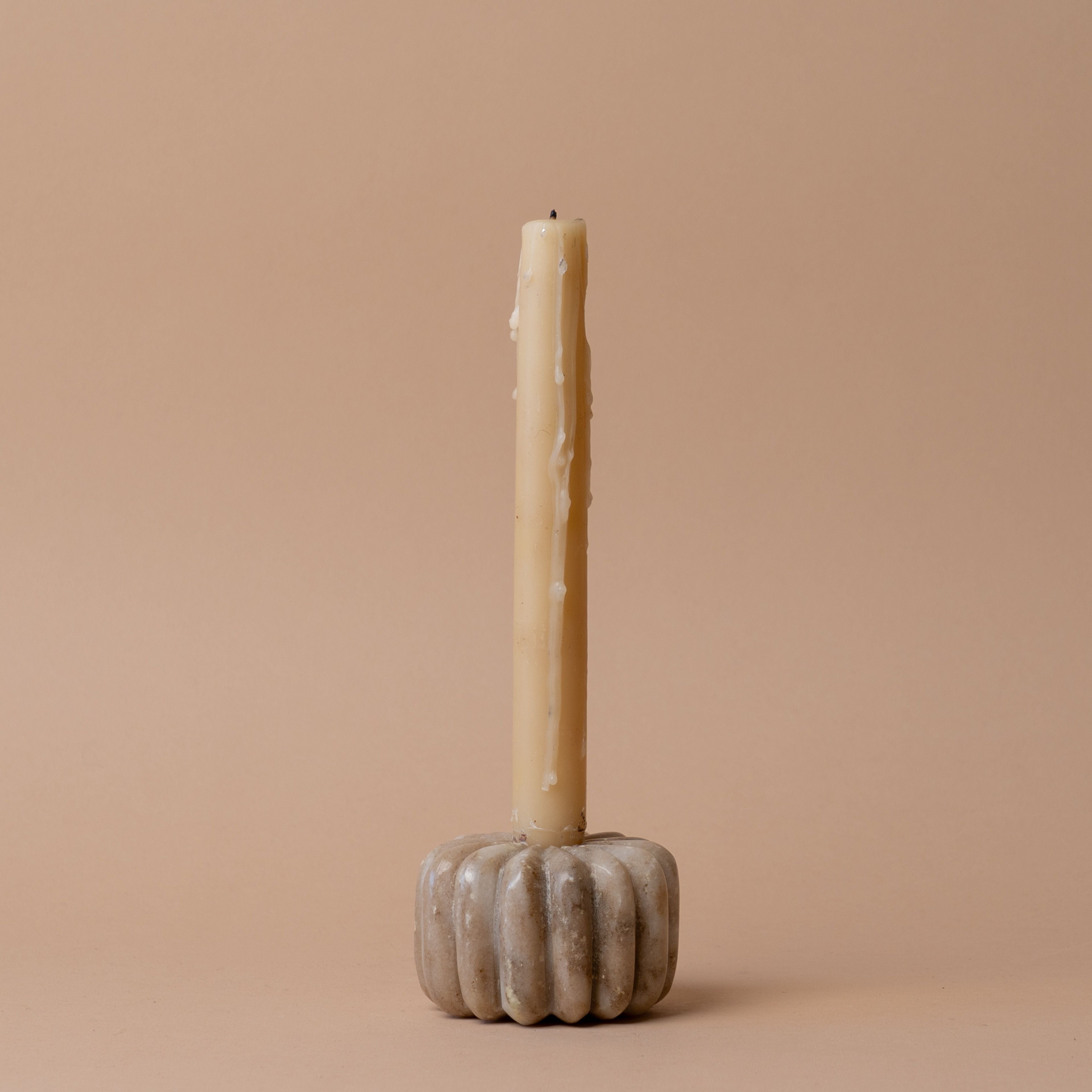 Fluted Marble Candle Holder – view 4