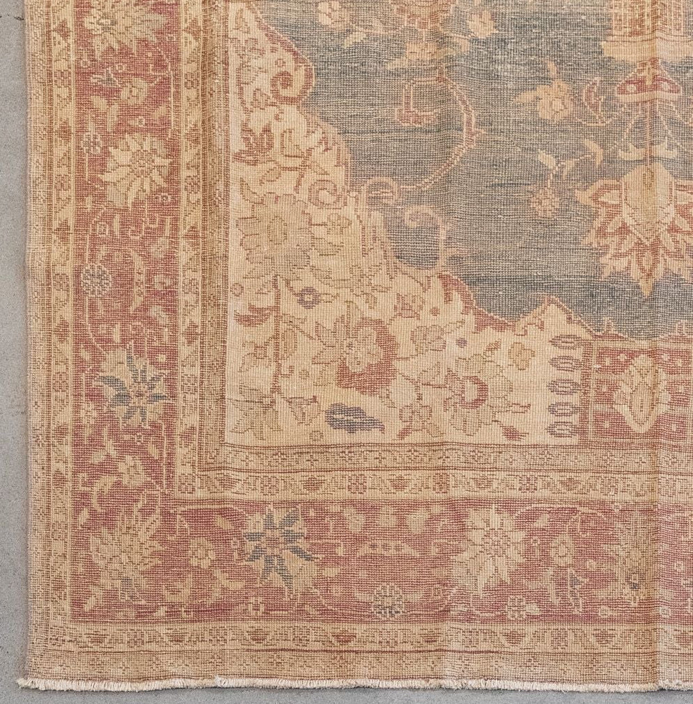 Vintage Turkish Oushak 10'2" x 6'7" VINTAGE - rug Rug & Weave Rugs