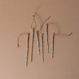 Mercury Glass Icicle Ornament Set