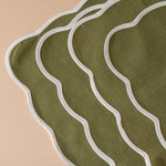 Scallop Edge Cotton Placemat Set placemat DANICA (Faire)