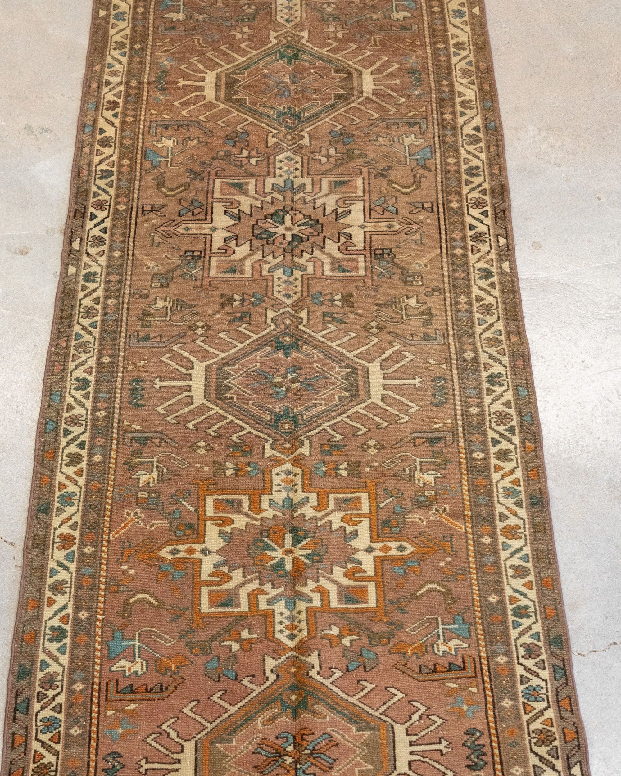 Vintage Heriz Rug 9'6" x 2'8" VINTAGE - rug Rug & Weave Rugs