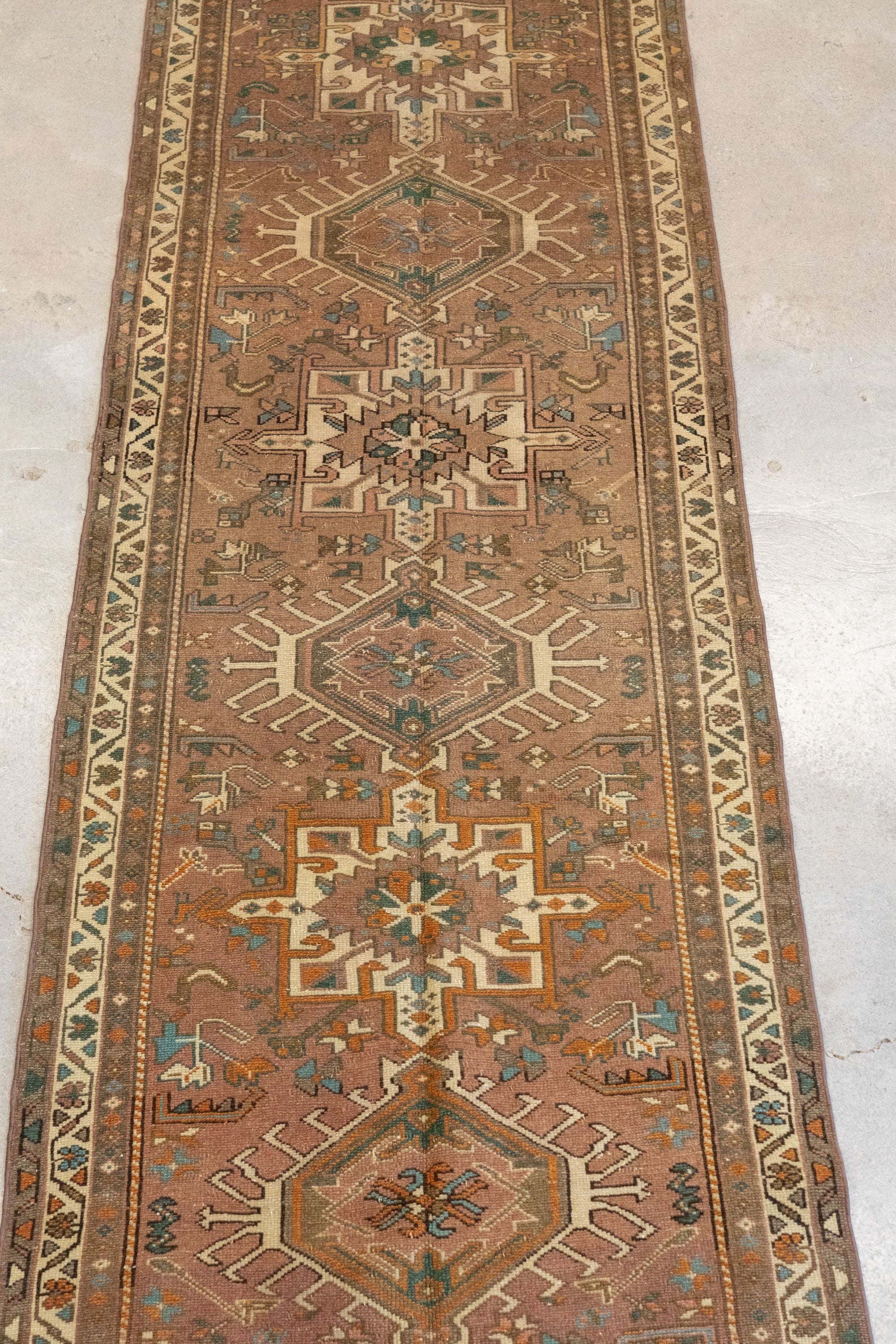 Vintage Heriz Rug 9'6" x 2'8" VINTAGE - rug Rug & Weave Rugs