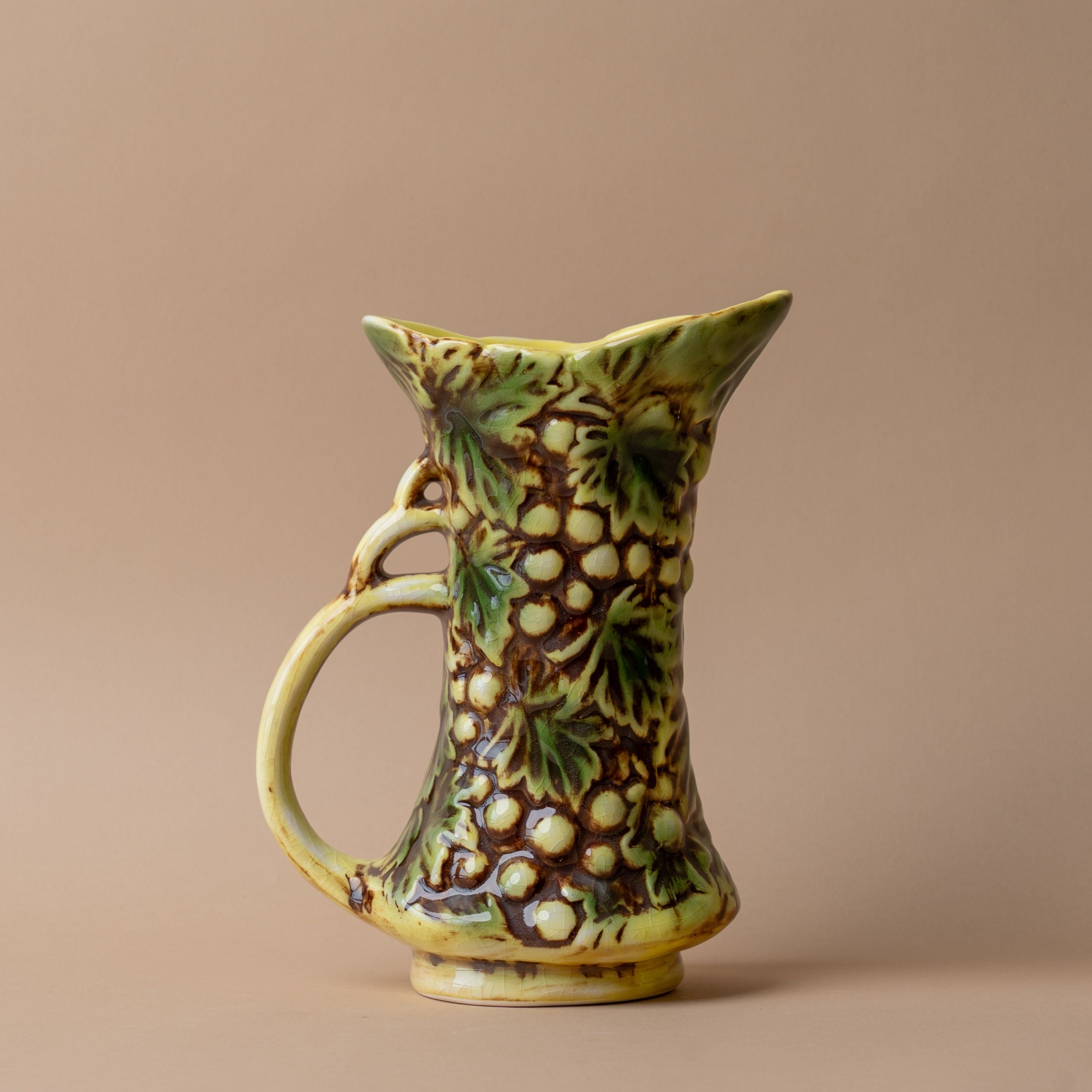 Embossed Stoneware Pitcher pitcher Creative Co-op (DYA)