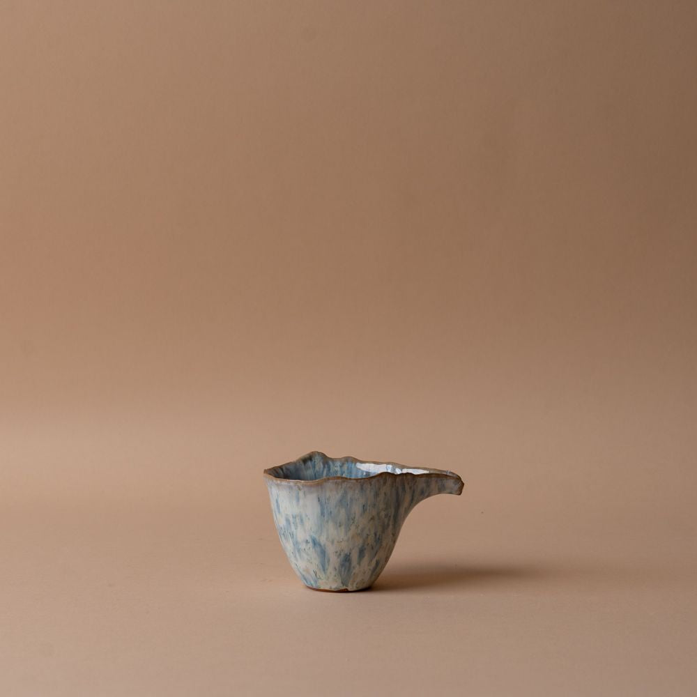 Stoneware Creamer with Blue Reactive Glaze creamer Creative Co-op (DYA)