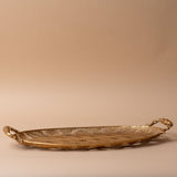 Oval Filigree Metal Tray