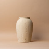 Ivory Pressed Terracotta Vase