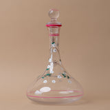 Hand Painted Floral Decanter
