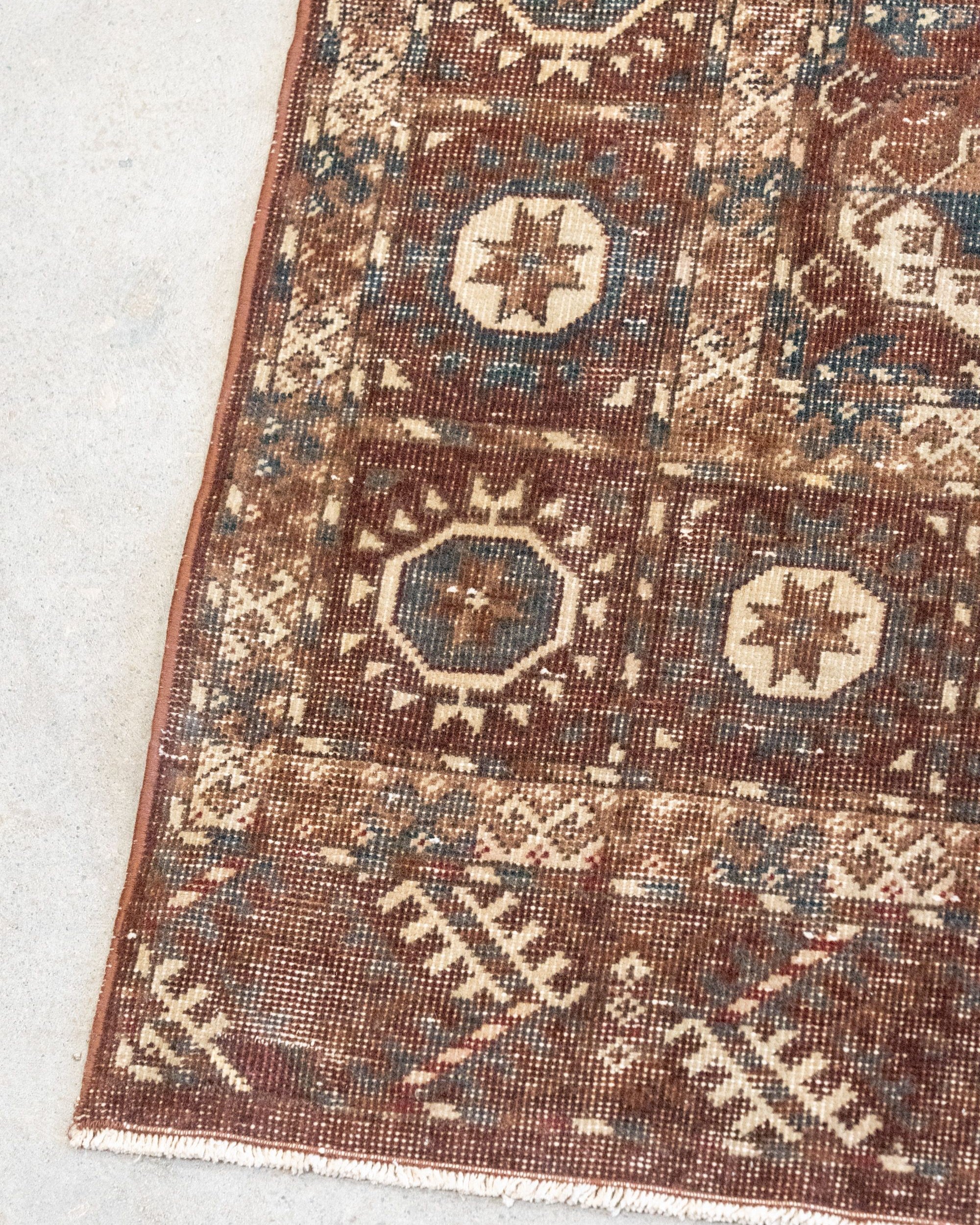 Vintage Turkish Oushak 9'4" x 7'2" VINTAGE - rug Rug & Weave Rugs