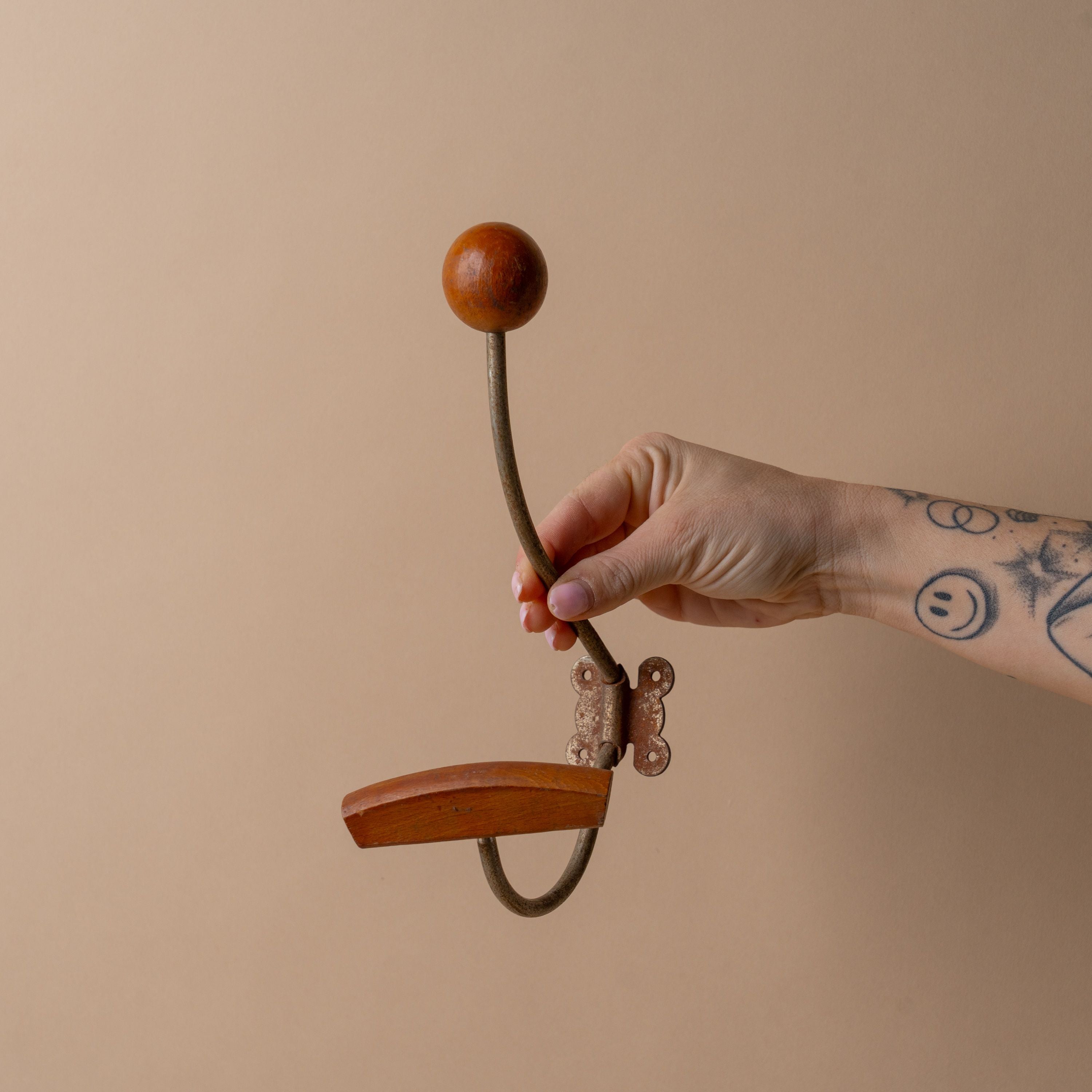 Antique French Coat Hook VINTAGE - hook Hauer Market