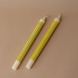 Striped Taper Candle Set