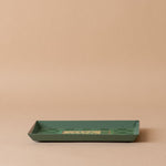 Check Pattern Herbs Enamelled Tray tray Roomytown Inc (Faire)