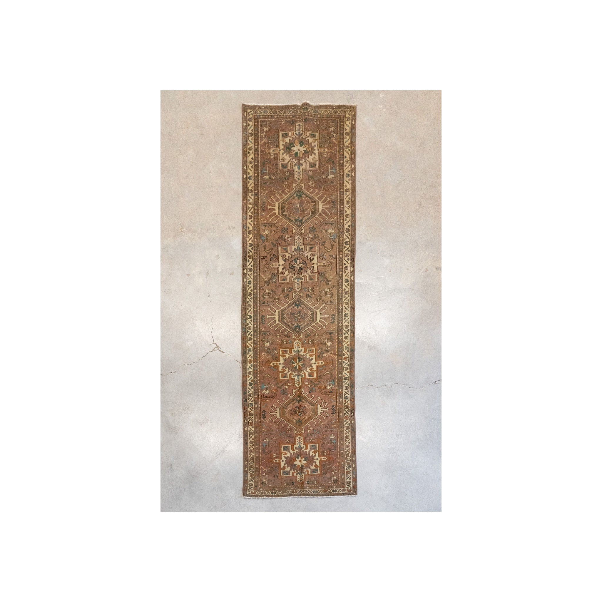 Vintage Heriz Rug 9'6" x 2'8" VINTAGE - rug Rug & Weave Rugs