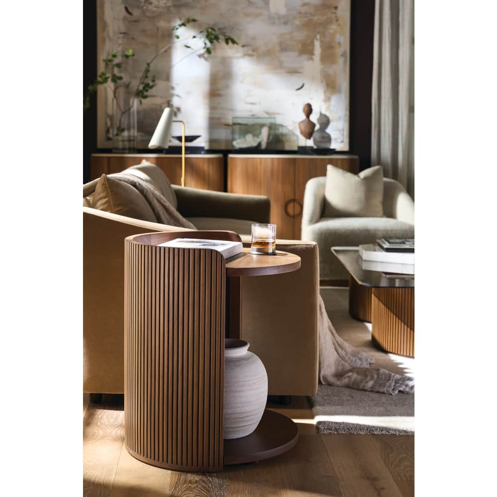 Kindred Round Open Side Table FURNITURE - side table Rowe Furniture