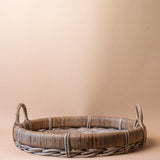 Roll Top Rattan Tray