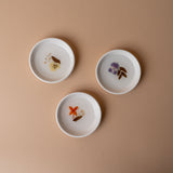 Pressed Floral Ceramic Dish