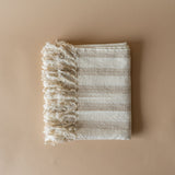 Toffee Stripe Hammam Bath Towel - Rug & Weave