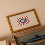 "Two Sardines on a Plate" Framed Original Painting by Melissa Mary Jenkins - Rug & Weave