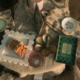 Check Pattern Herbs Enamelled Tray tray Roomytown Inc (Faire)