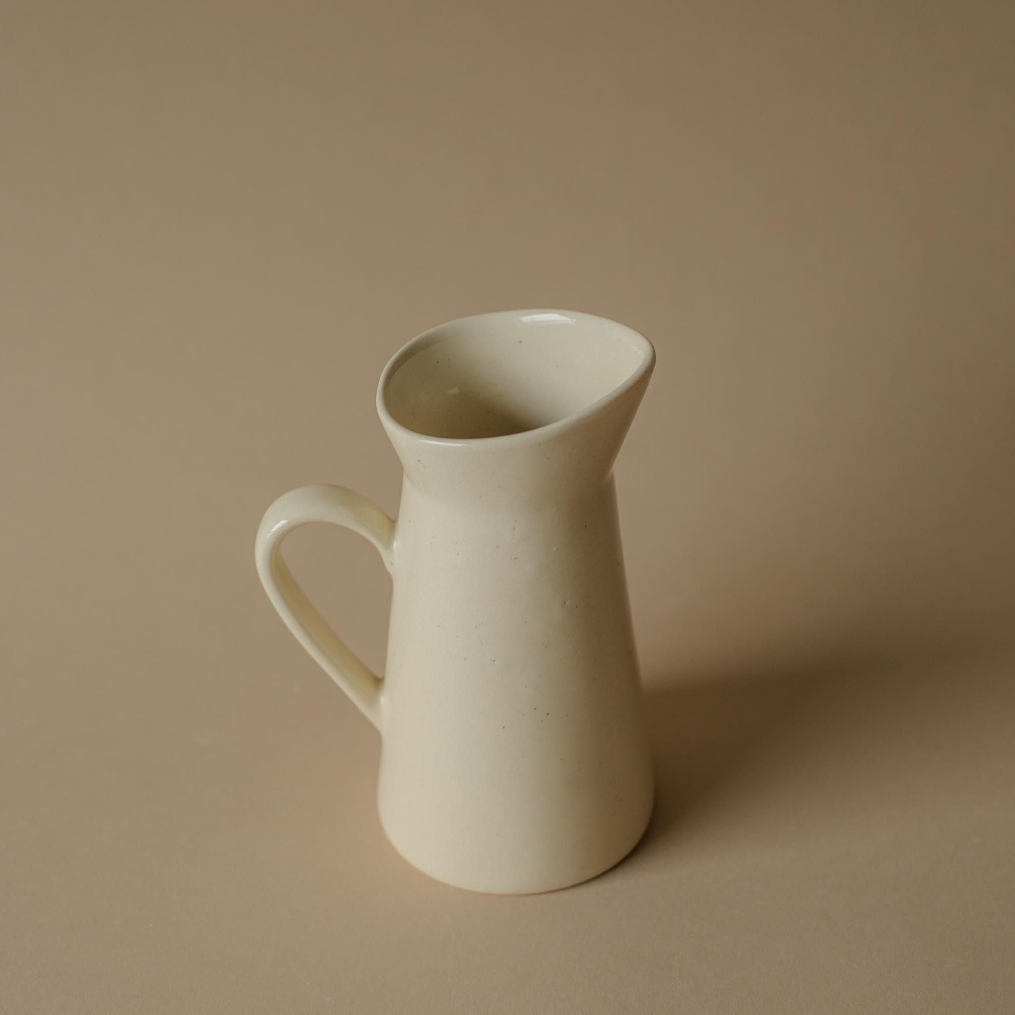 Ceramic Ivory Pitcher - Rug & Weave