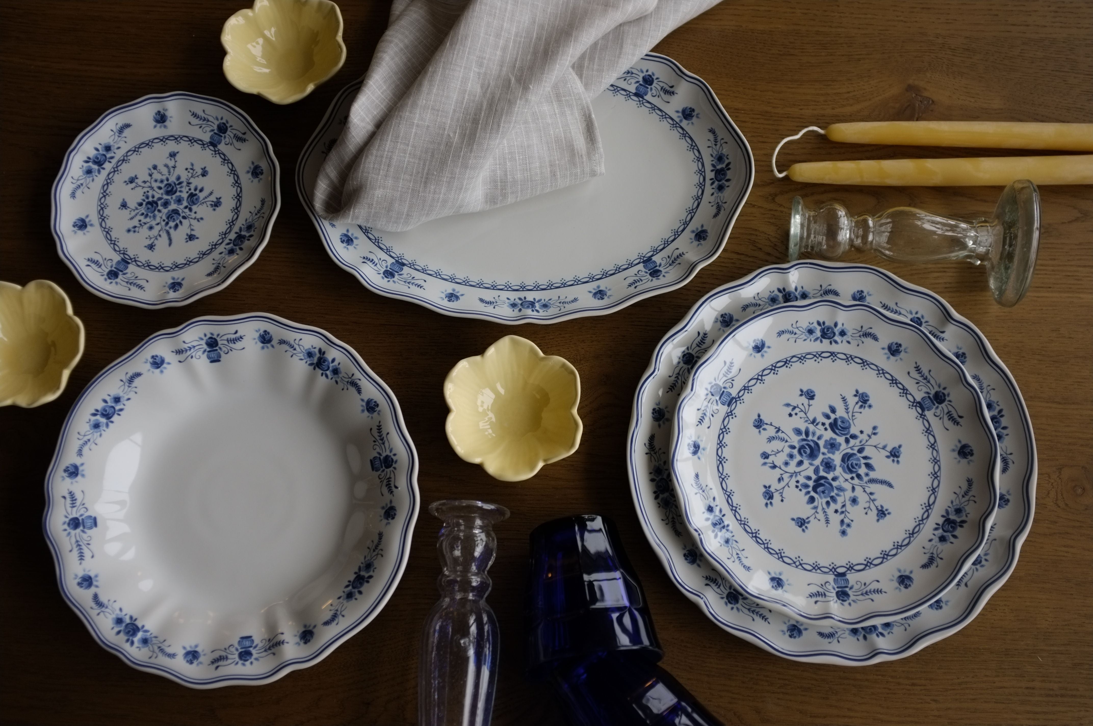 Blue & White Floral Bowl Collection dinnerware David Shaw