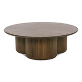 Kindred Fossil Coffee Table - Round Top 4 - a - FURNITURE - Coffee Table - Round Rowe Furniture Seamee Finish