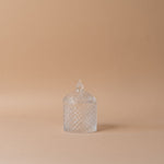 Crystal Glass Storage Jar with Lid storage jar Vagabond Vintage (Faire)