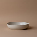 Ceramic Vanilla Bowl with Espresso Detail bowl David Shaw Pasta Bowl