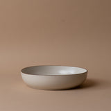 Ceramic Vanilla Bowl with Espresso Detail bowl David Shaw Pasta Bowl
